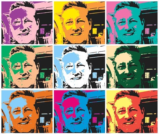 Charlie Overend in pop art style